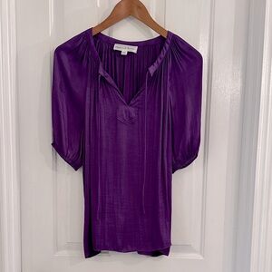 Chelsea & Theodore Rich Purple Blouse